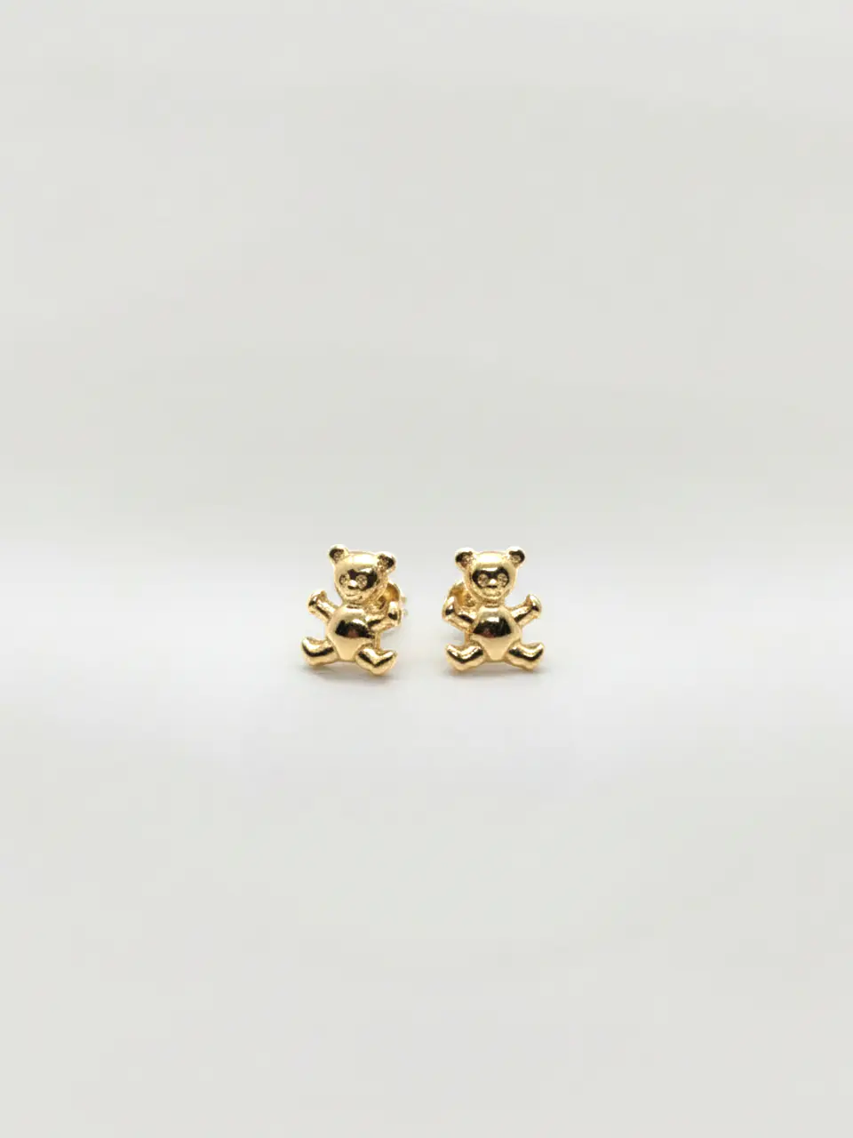 Aros Ositos de Oro Delicadeza Oro 18k 4