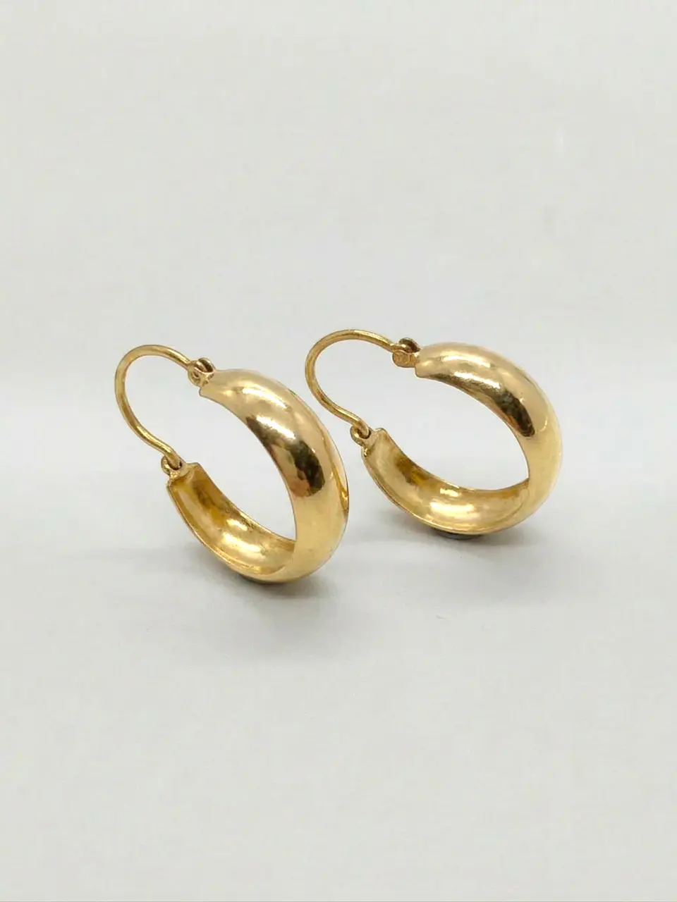 Aros Estilo Bote Clásico Oro 18k 2