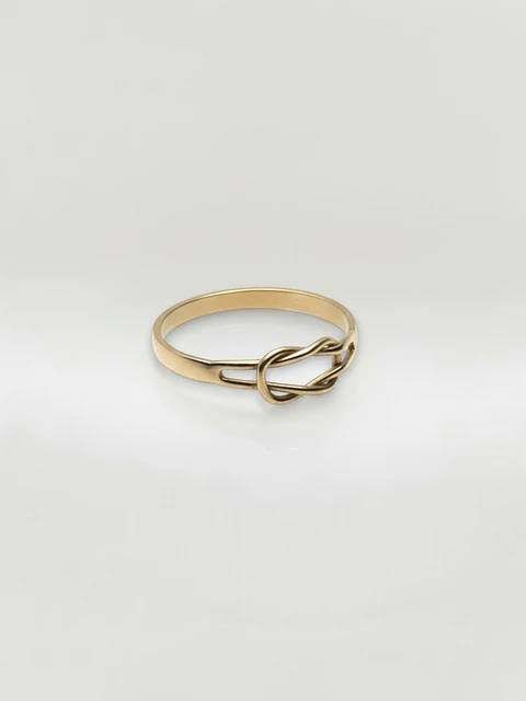 Anillo Nudo Eterno Oro 18k