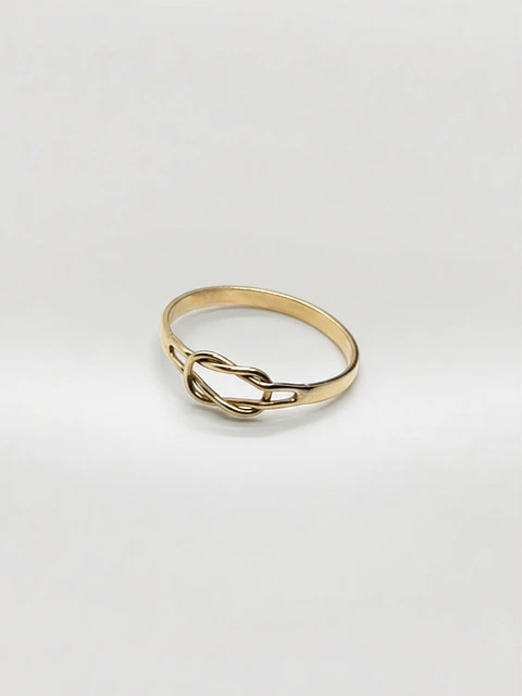 Anillo Nudo Eterno Oro 18k