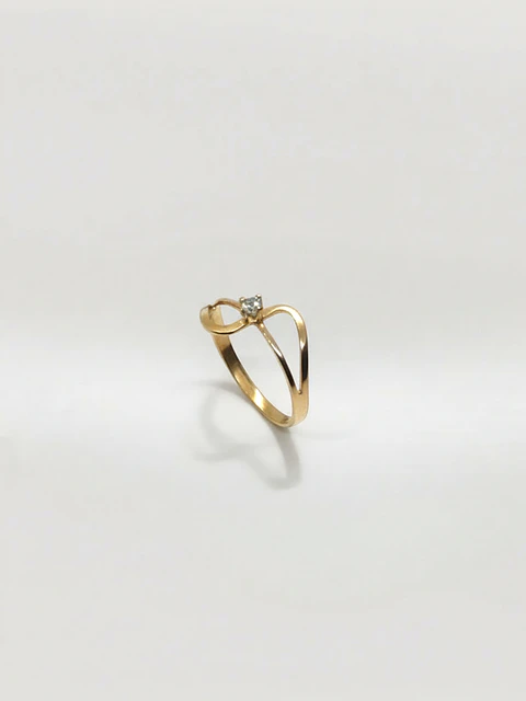 Anillo Infinito Destello de Vida con Circón Oro 18k