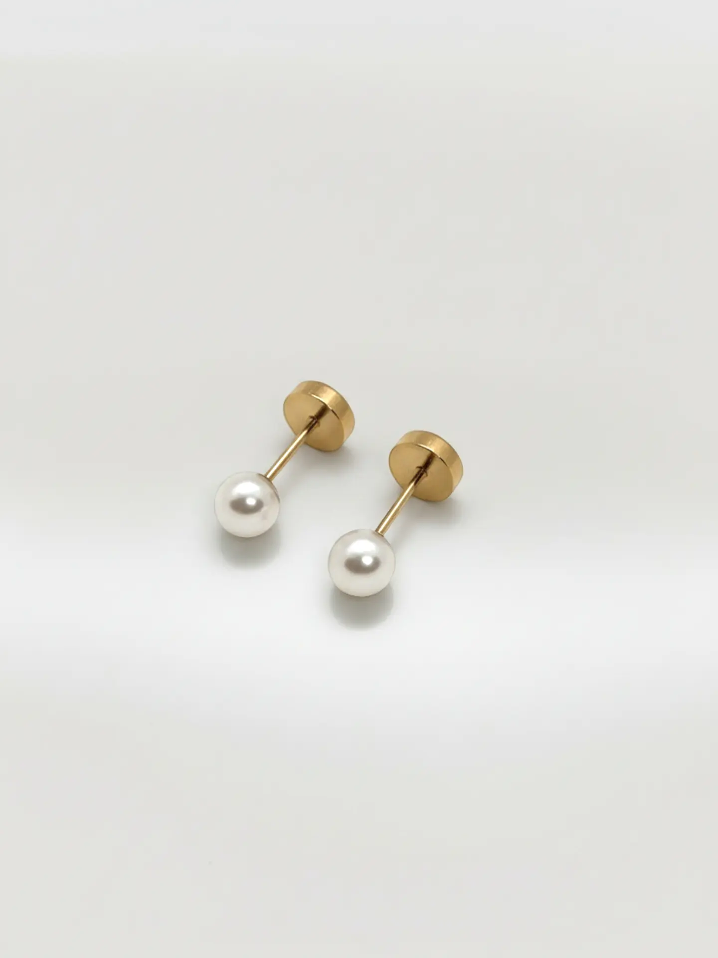 Aros Abridores Perla Delicada Chico Oro 14k 4