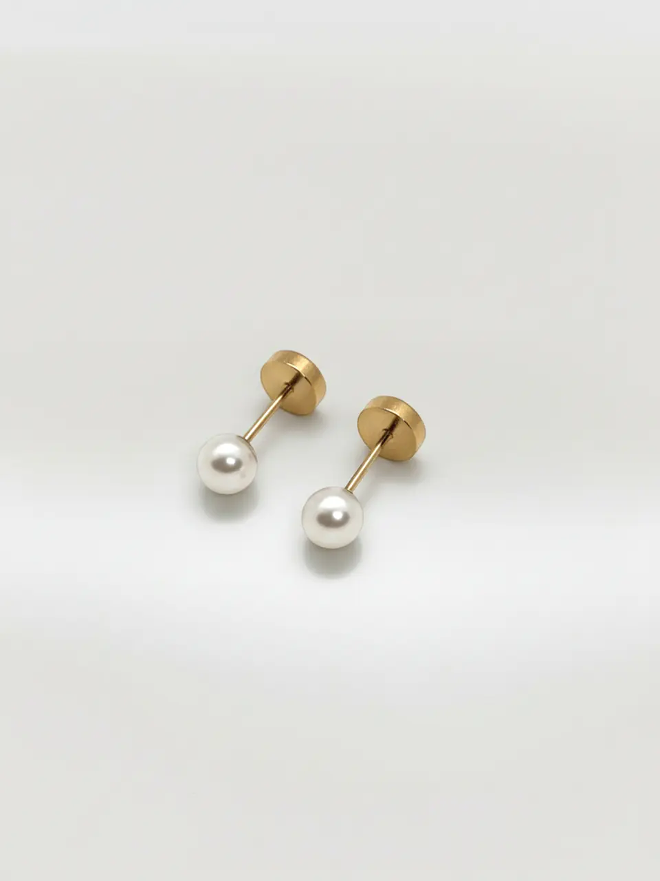 Aros Abridores Perla Delicada Chico Oro 14k 4