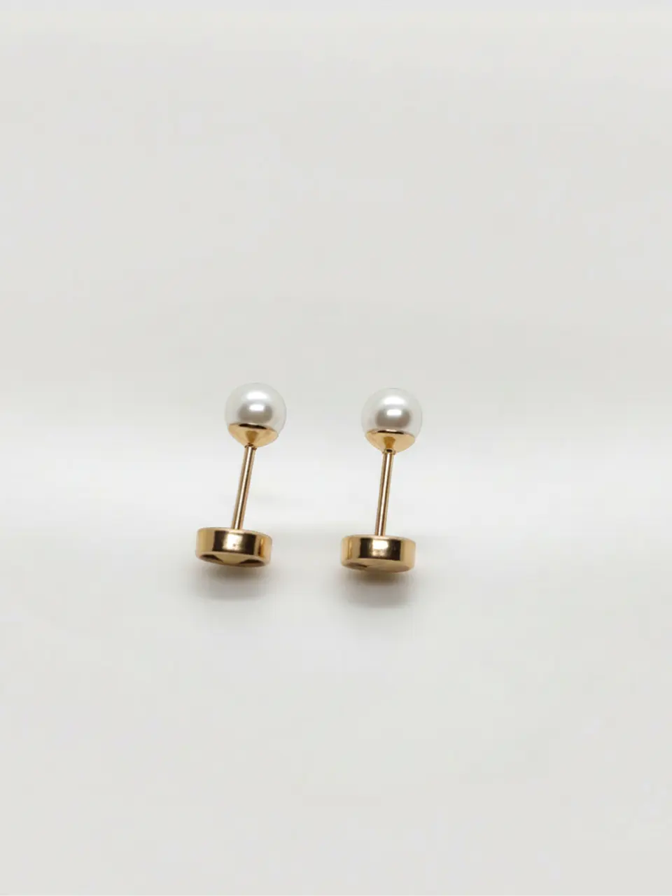 Aros Abridores Perla Delicada Chico Oro 14k 5