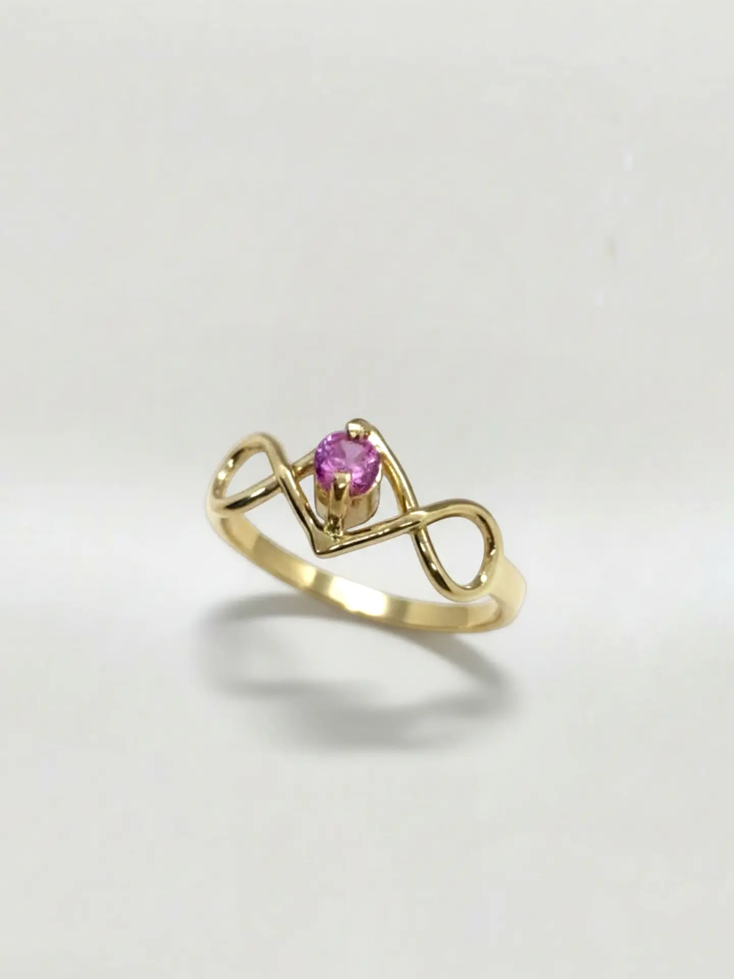 Anillo Infinito Rosa de Francia Mística Oro 18k 3