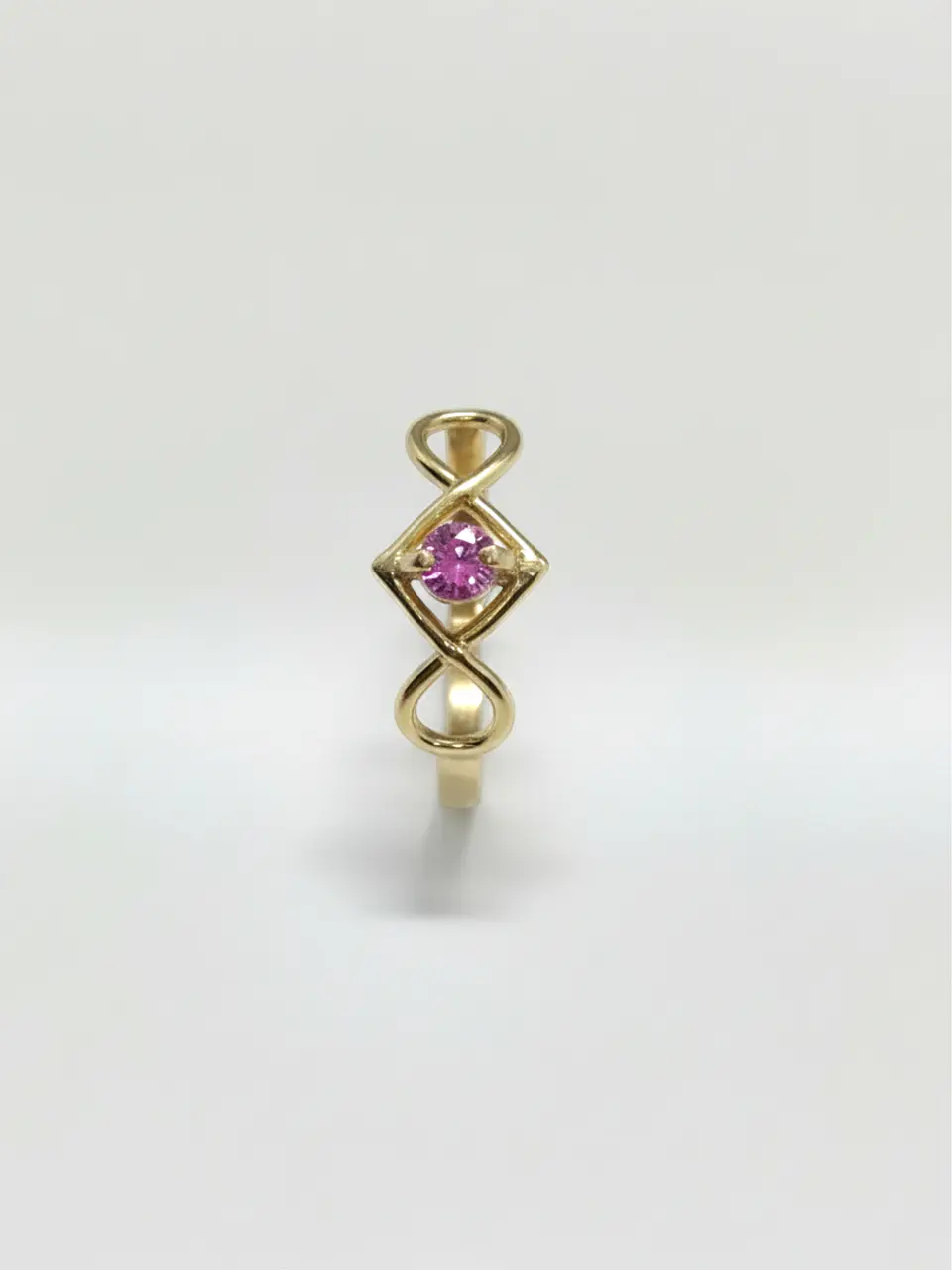 Anillo Infinito Rosa de Francia Mística Oro 18k 4