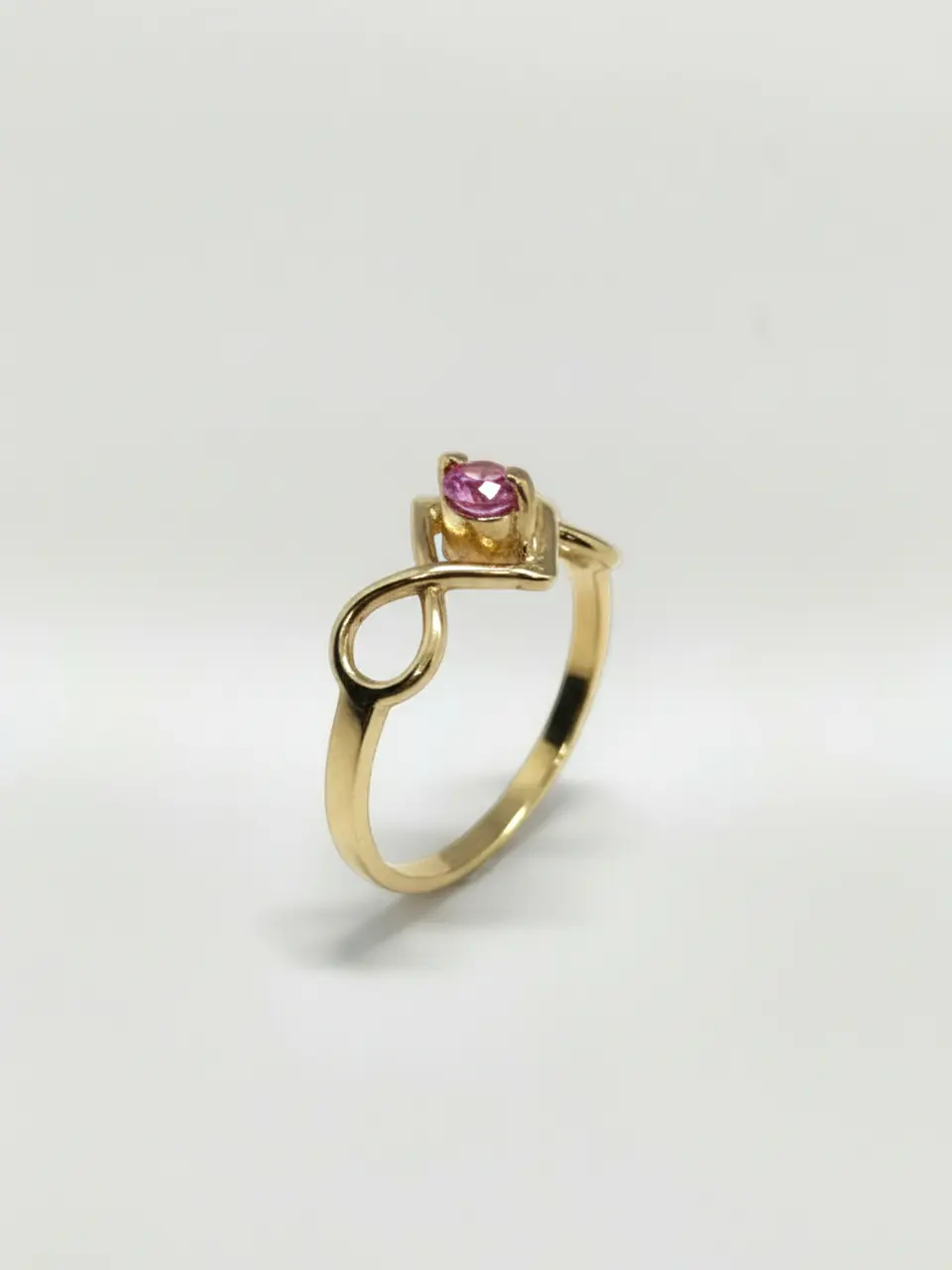 Anillo Infinito Rosa de Francia Mística Oro 18k 5