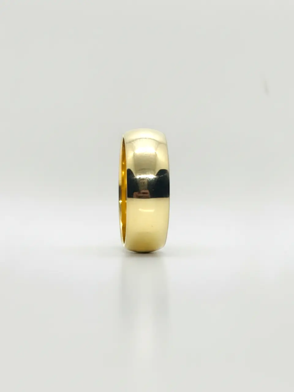 Argolla Media Caña Oro 18k 4