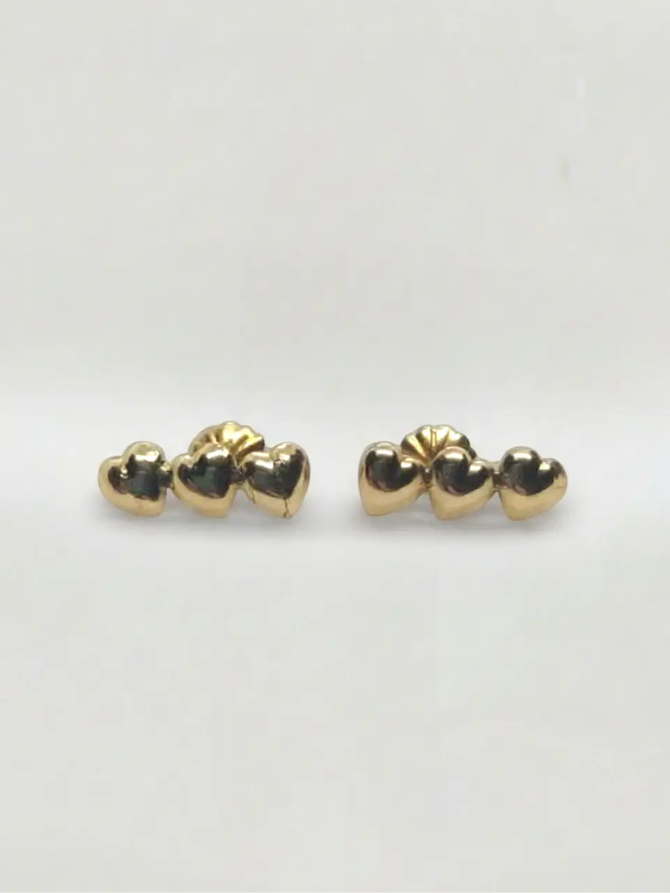 Aros Trilogía de Corazones Chico Oro 18k 3