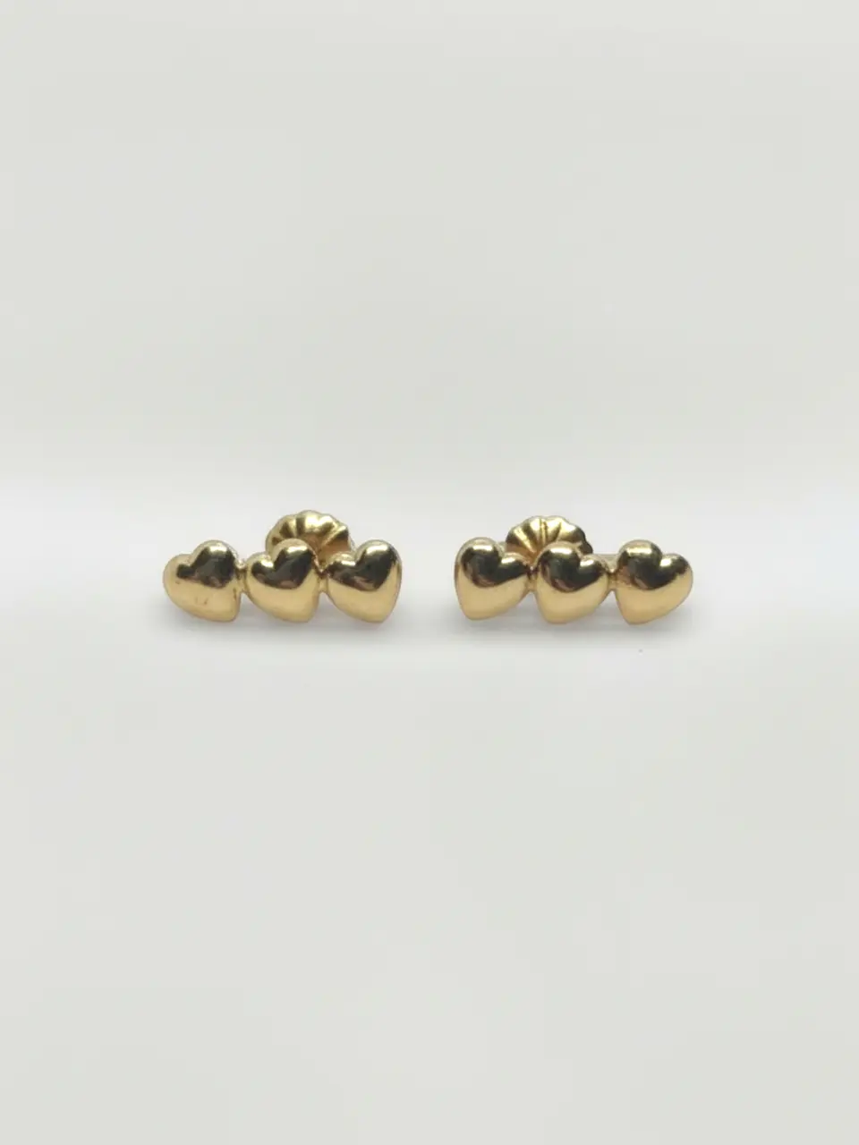 Aros Trilogía de Corazones Chico Oro 18k 1