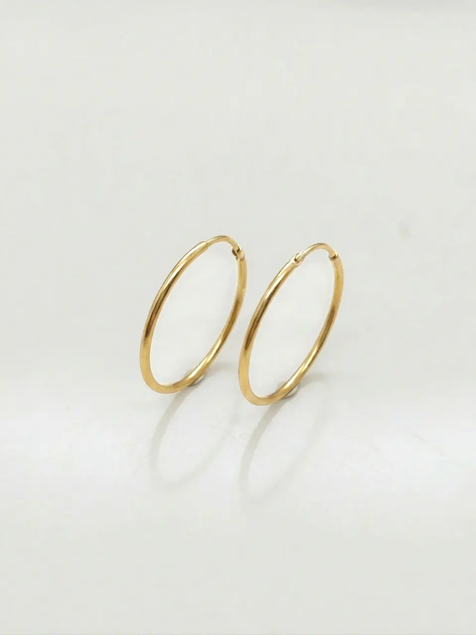 Aros Argollas Tubulares Vanguardistas Oro 18k 1