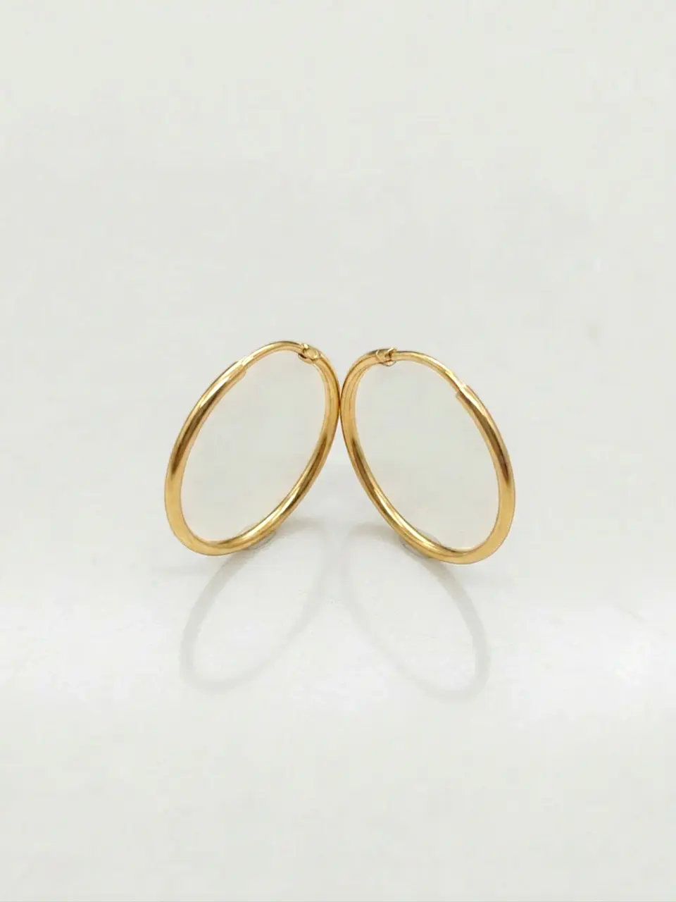 Aros Argollas Tubulares Vanguardistas Oro 18k 4