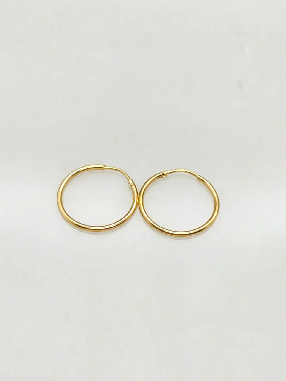 Aros Argollas Tubulares Vanguardistas Oro 18k 2