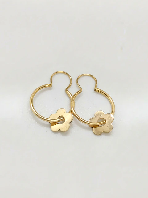 Aros Tubulares Jardín Oro 18k