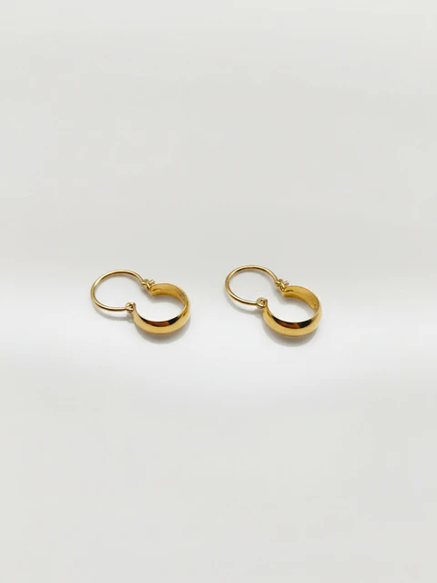 Aros Estilo Bote Tradicional Oro 18k