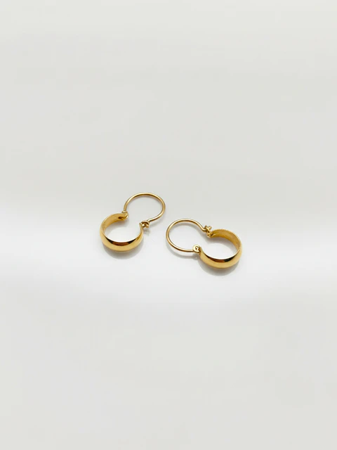 Aros Estilo Bote Tradicional Oro 18k
