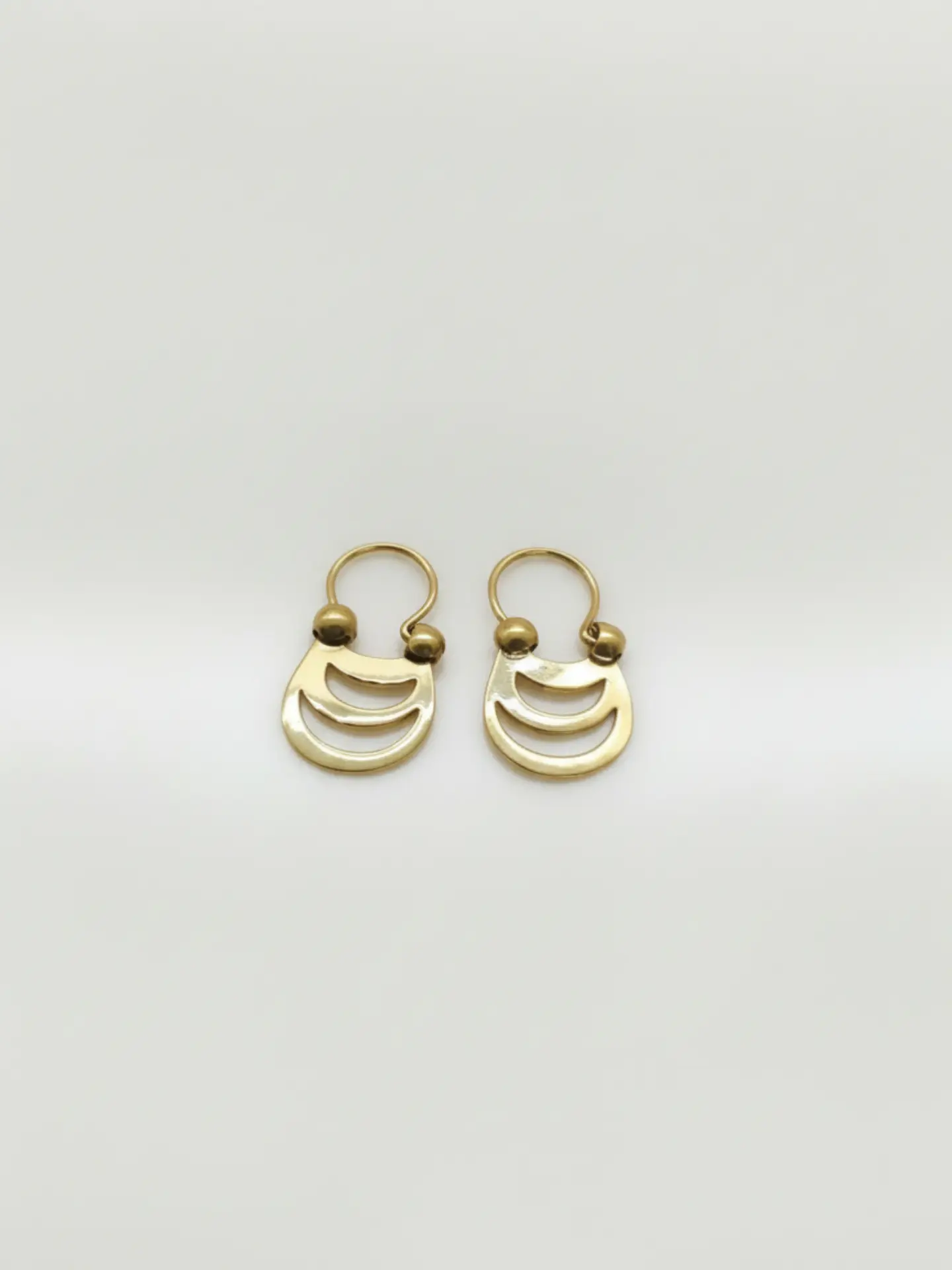 Aros Argollas Tradición Mapuche Oro 18k 2