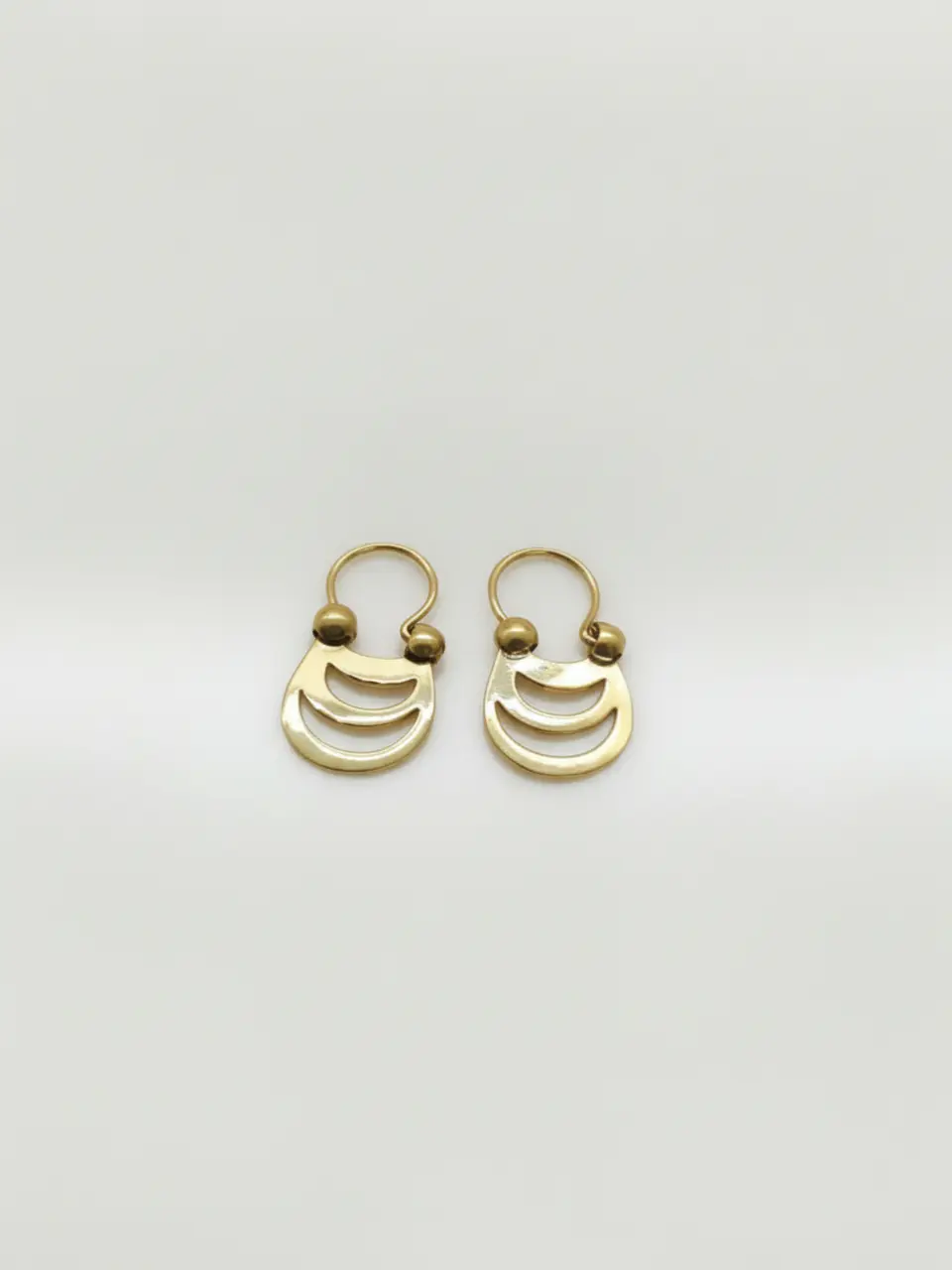 Aros Argollas Tradición Mapuche Oro 18k 2