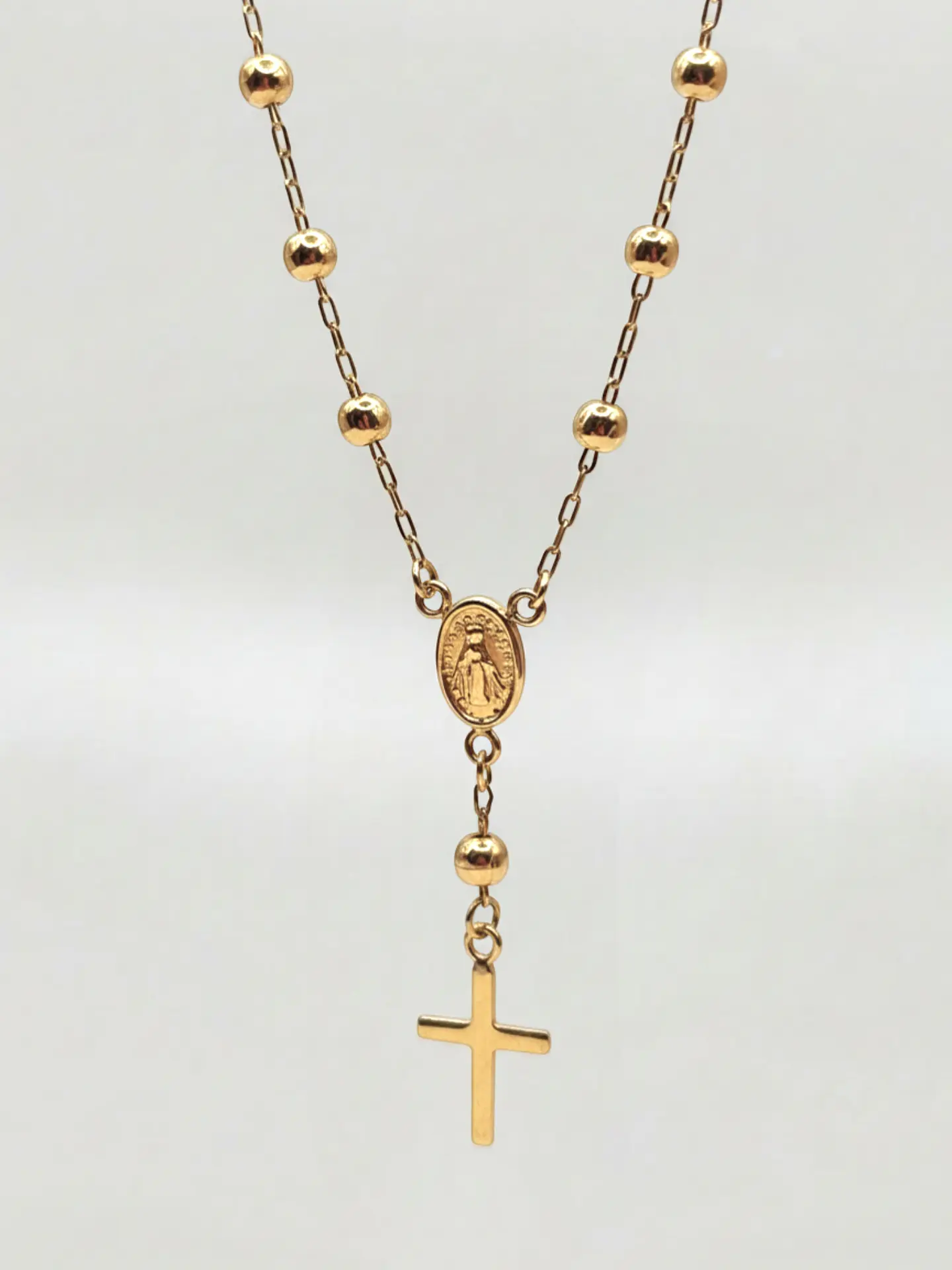 Pulsera Denario de Fe Sagrada Oro 18k 4