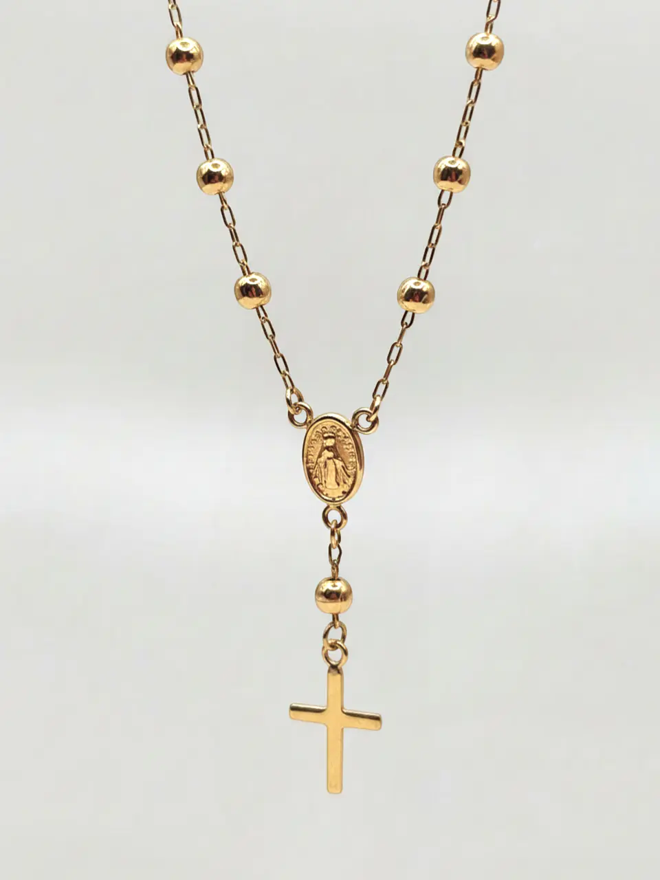 Pulsera Denario de Fe Sagrada Oro 18k 4