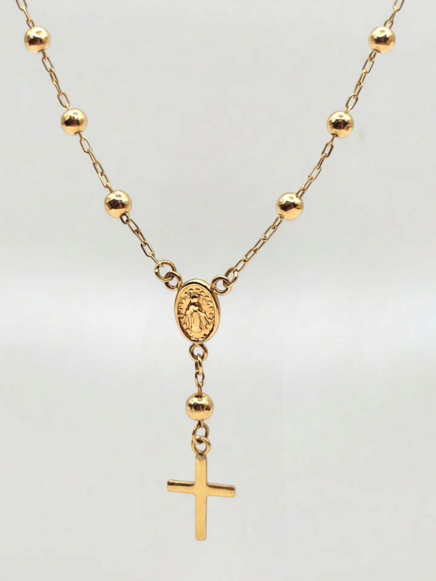 Pulsera Denario de Fe Sagrada Oro 18k 3