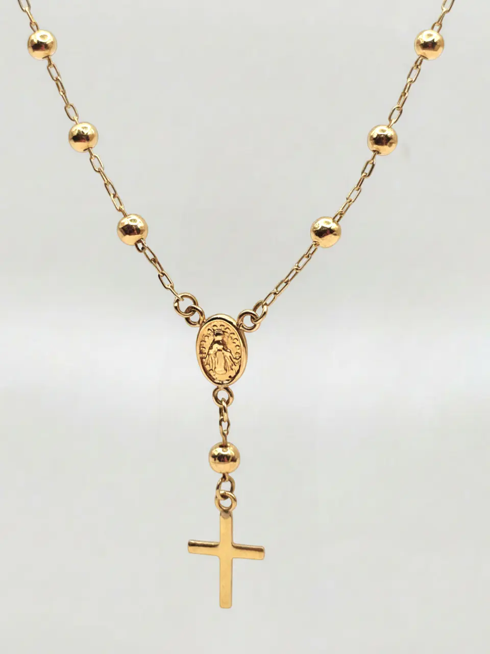 Pulsera Denario de Fe Sagrada Oro 18k 3