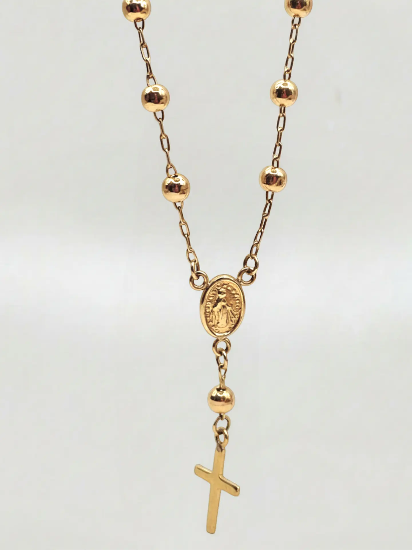 Pulsera Denario de Fe Sagrada Oro 18k 6