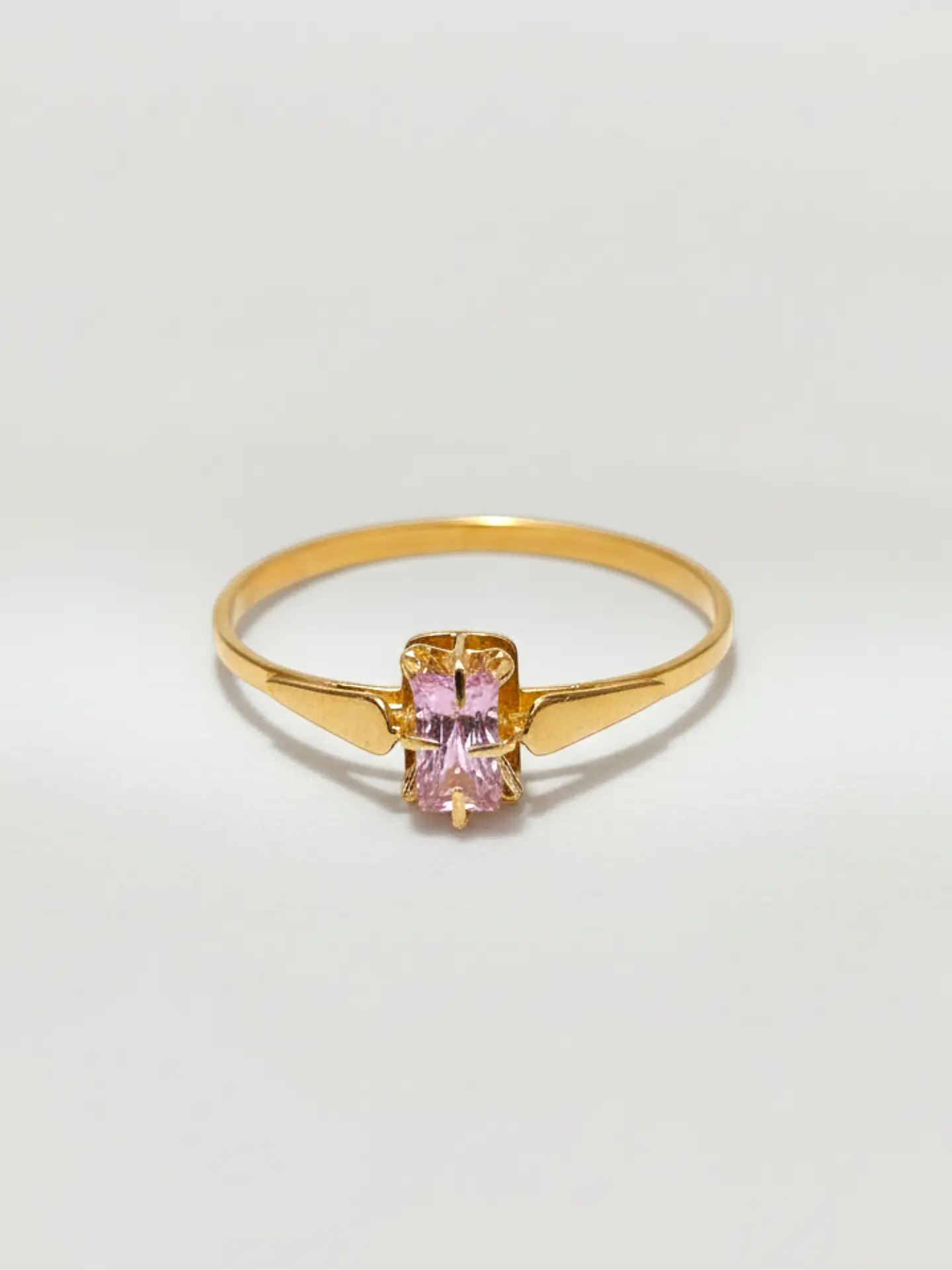 Anillo Chatón Rosa de Francia Mística Oro 18k 4