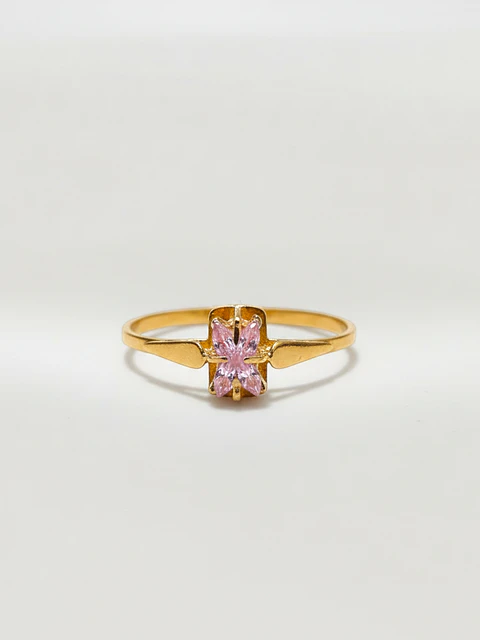 Anillo Chatón Rosa de Francia Mística Oro 18k