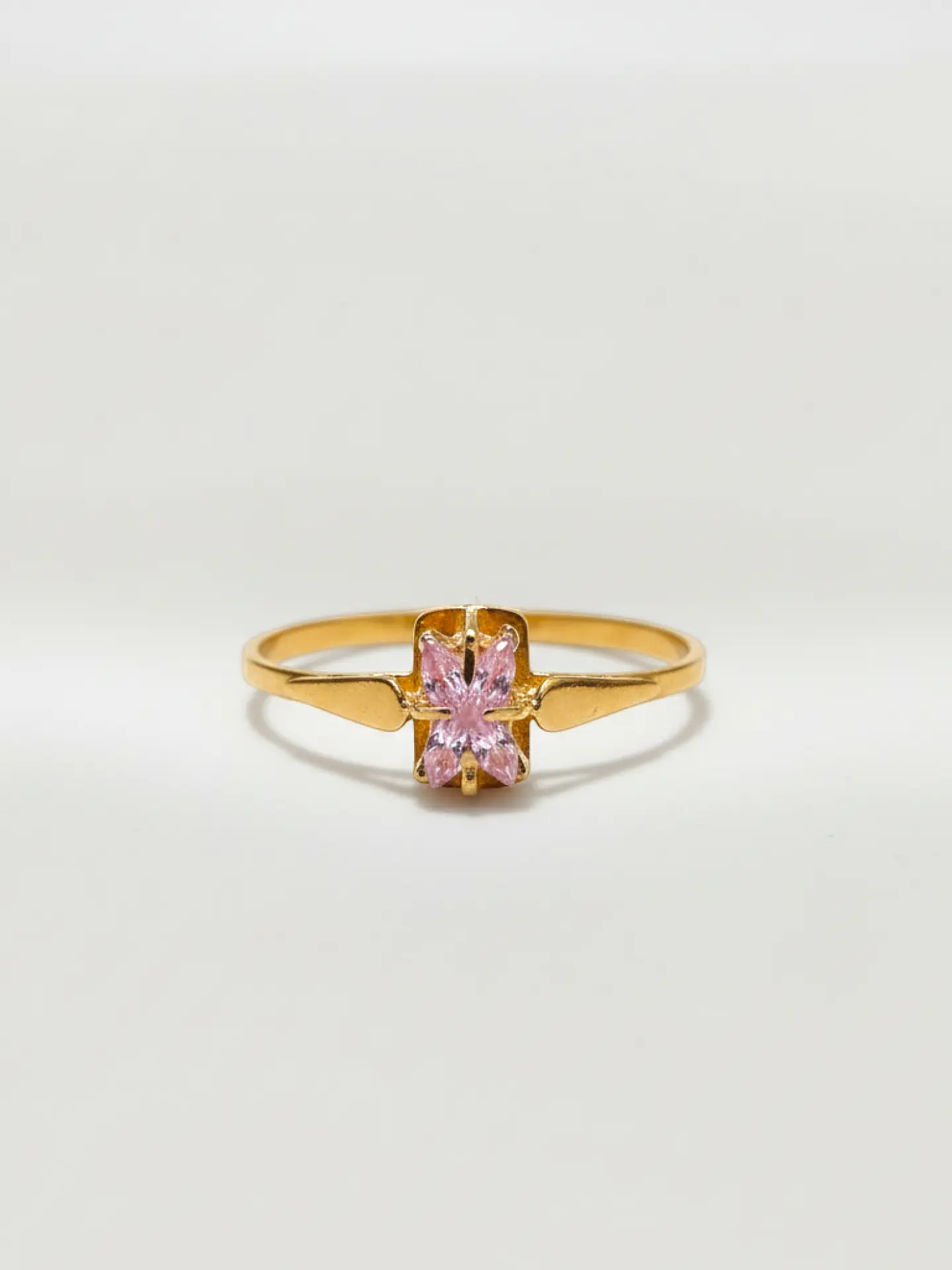 Anillo Chatón Rosa de Francia Mística Oro 18k 1