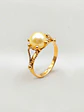 Anillo Pistilo Perla Cultivada Natural Oro 18k - Miniatura 1