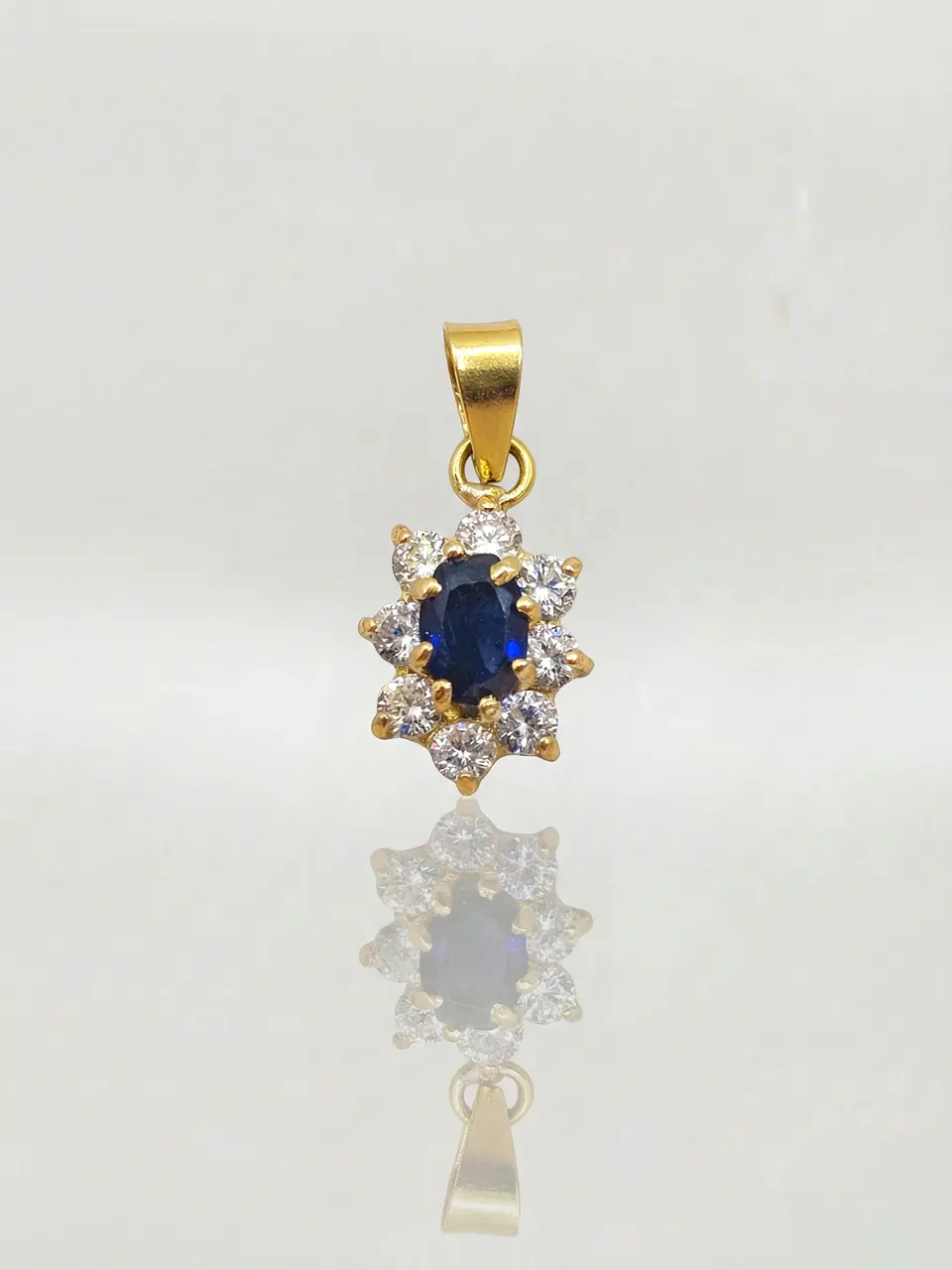 Colgante Lady Zafiro Real Oro 18k 1