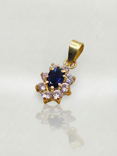 Colgante Lady Zafiro Real Oro 18k