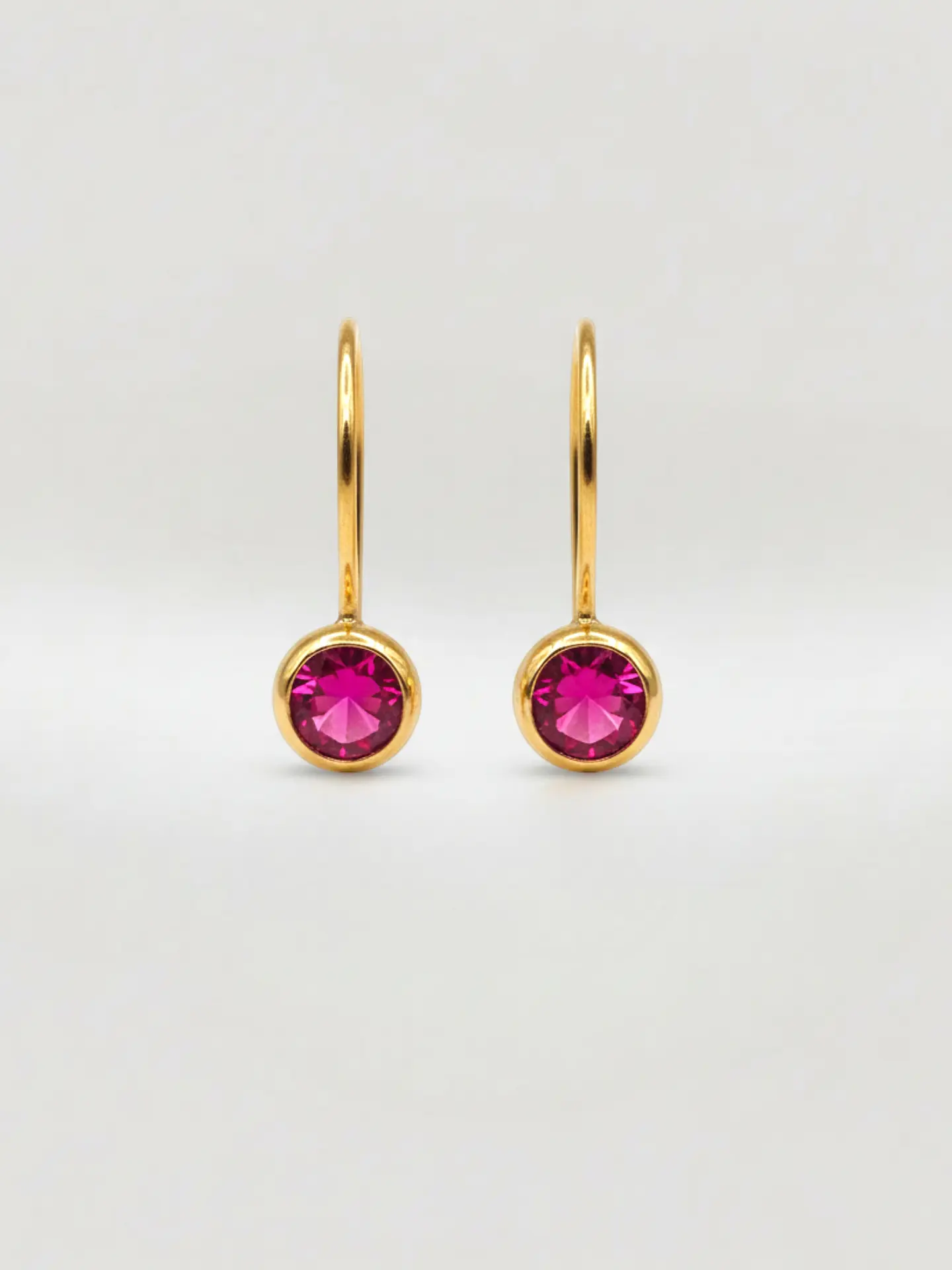 Aros Punto de Luz Pasión de Rubí Oro 18k 5