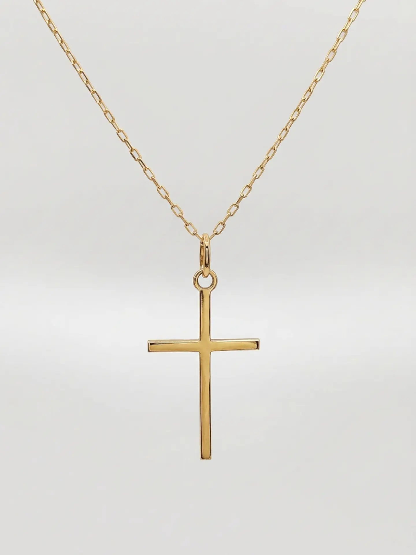 Cadena Fe Sagrada con Cruz Oro 18k 1