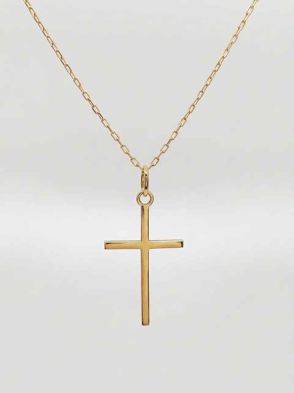 Cadena Fe Sagrada con Cruz Oro 18k 1