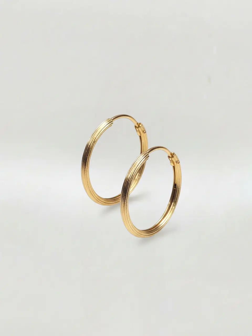 Aros Argolla Esculpida de Gala Oro 18k 3