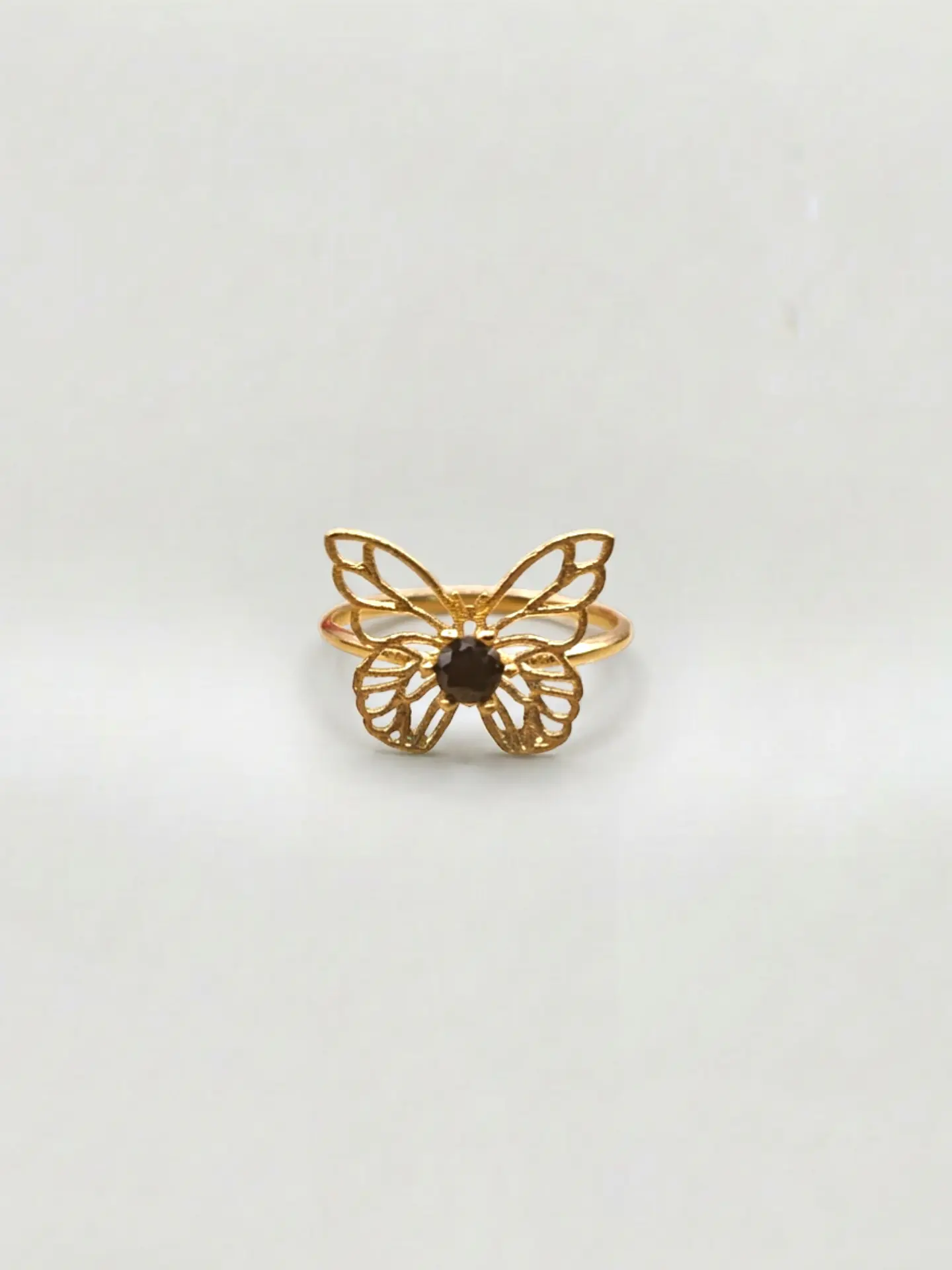 Anillo Mariposa de Ónix Místico Oro 18k 1