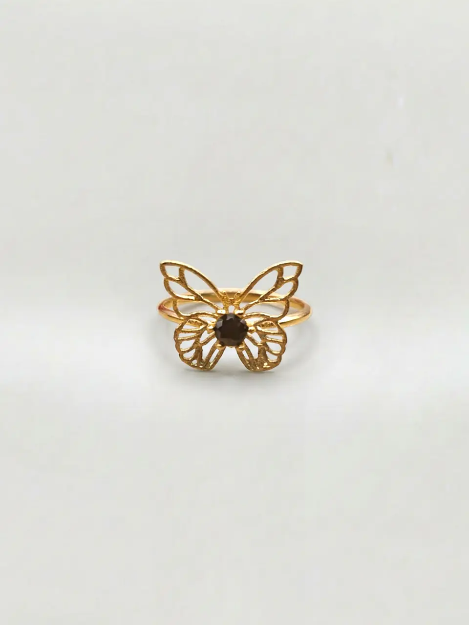 Anillo Mariposa de Ónix Místico Oro 18k 1