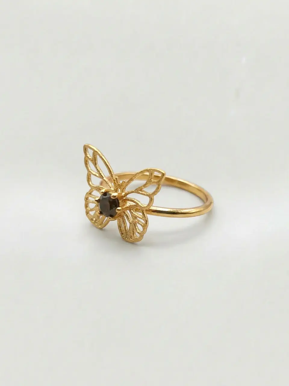 Anillo Mariposa de Ónix Místico Oro 18k 3