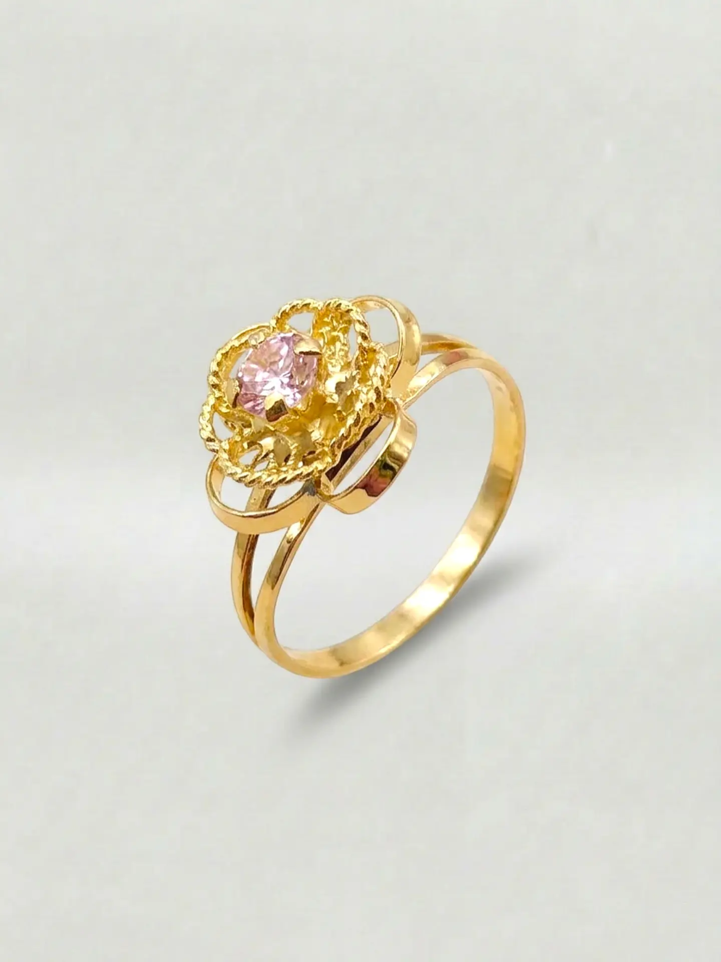 Anillo Jardín Dual Rosa de Francia Oro 18k 2