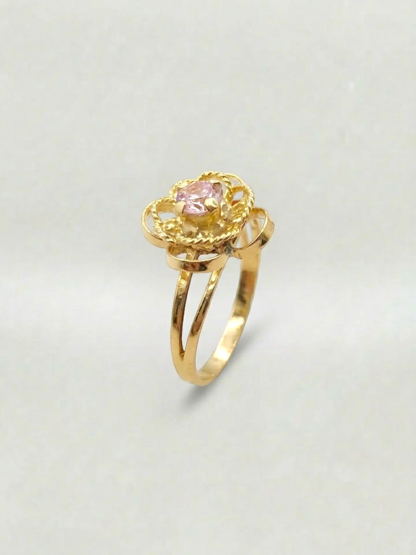 Anillo Jardín Dual Rosa de Francia Oro 18k 3