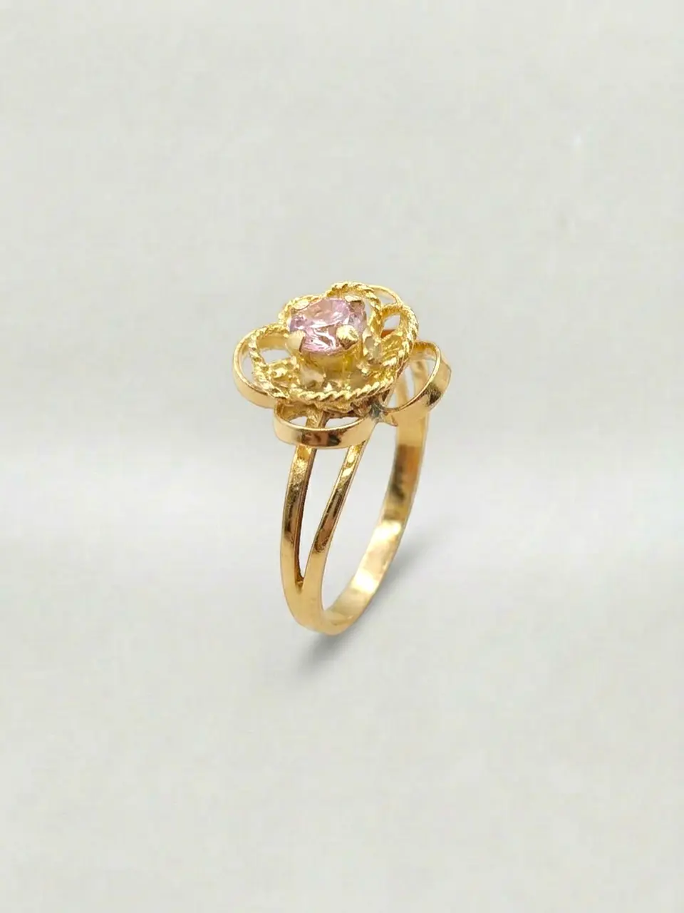 Anillo Jardín Dual Rosa de Francia Oro 18k 3