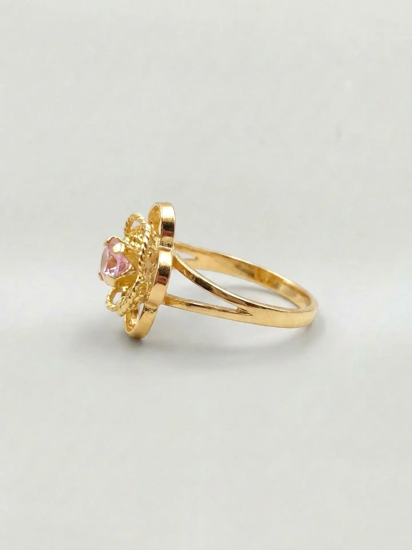 Anillo Jardín Dual Rosa de Francia Oro 18k 4