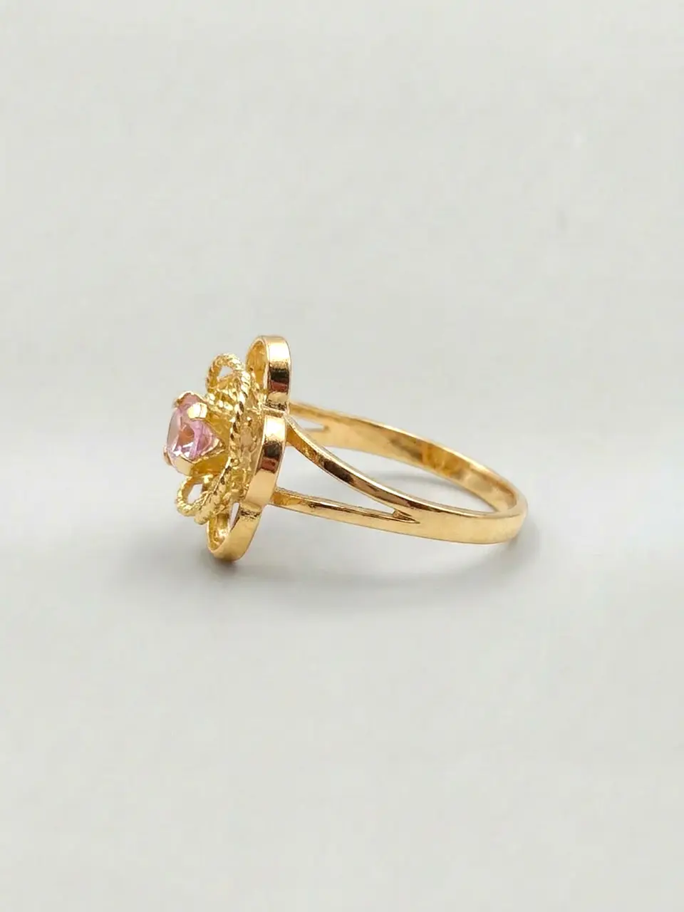 Anillo Jardín Dual Rosa de Francia Oro 18k 4