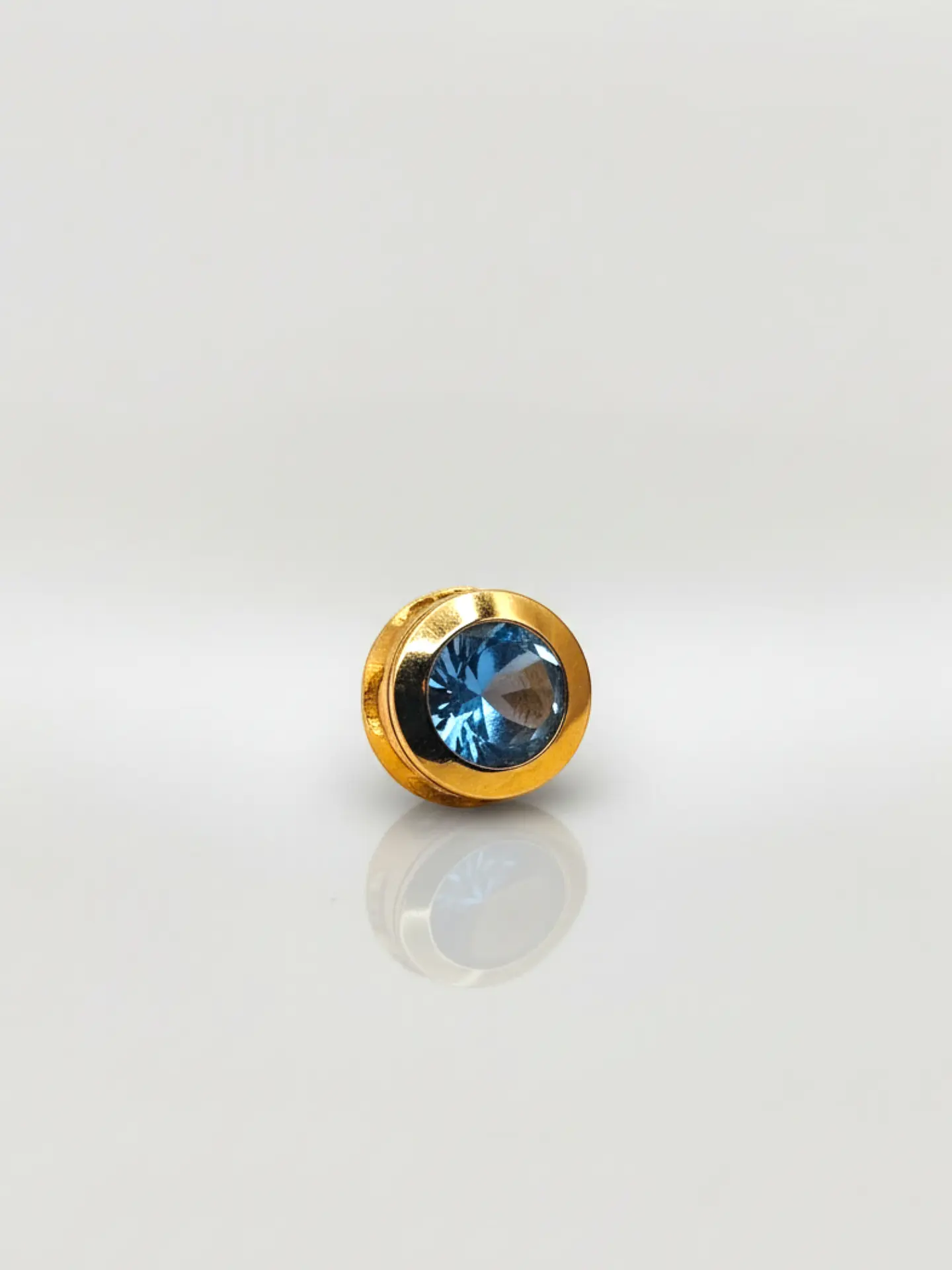 Colgante Punto de Luz Mar de Cristal Aguamarina Oro 18k 2