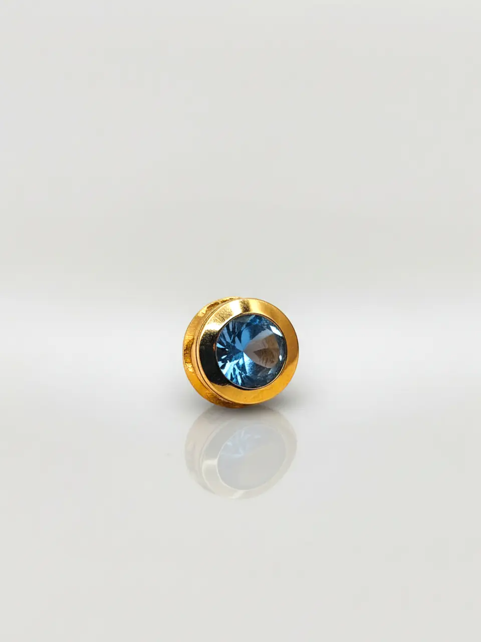 Colgante Punto de Luz Mar de Cristal Aguamarina Oro 18k 2