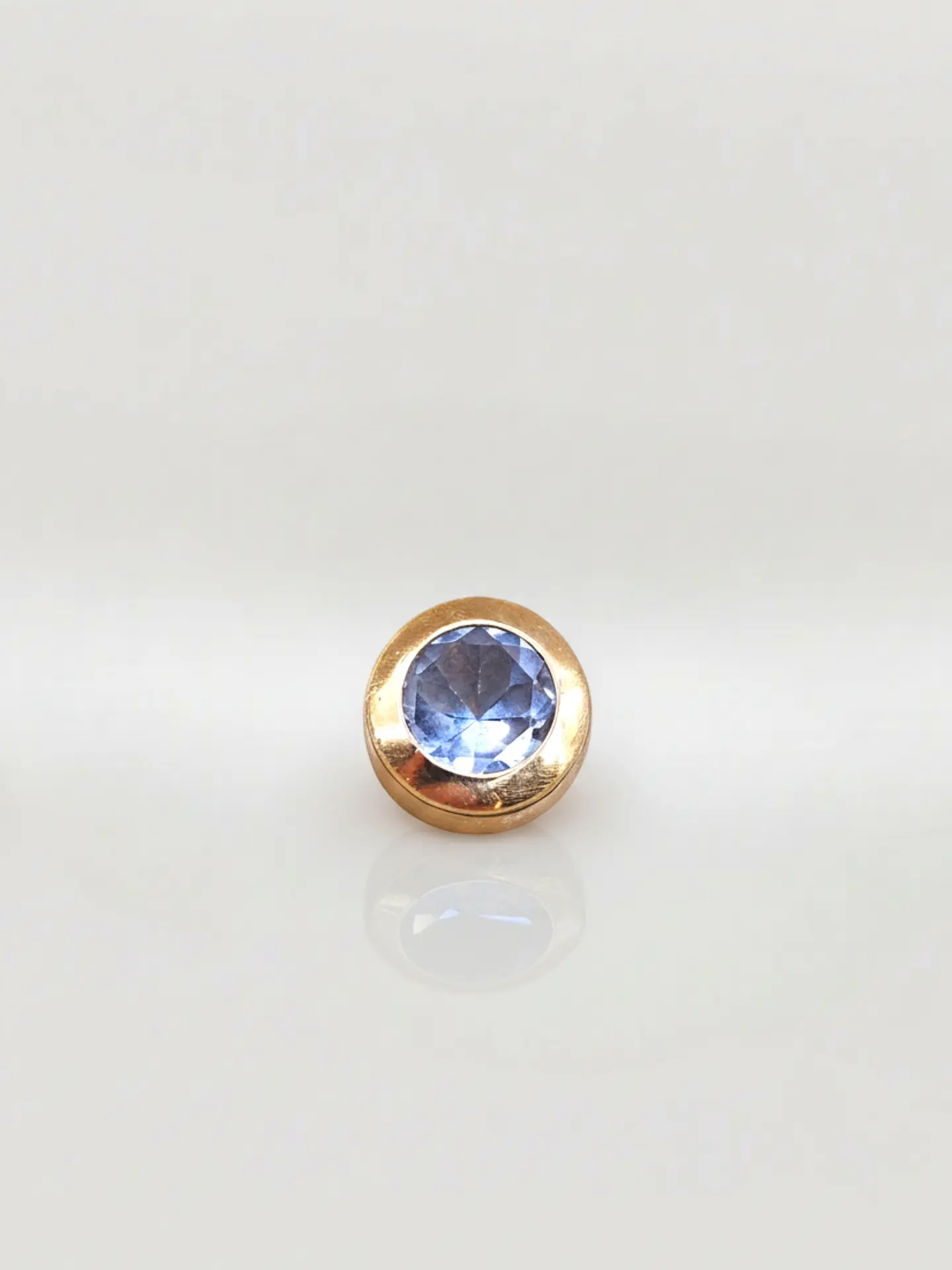 Colgante Punto de Luz Mar de Cristal Aguamarina Oro 18k 4