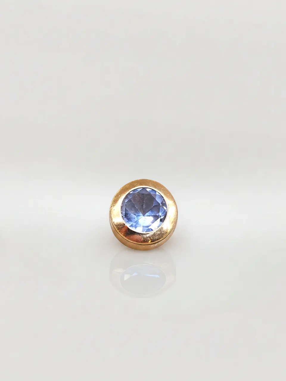 Colgante Punto de Luz Mar de Cristal Aguamarina Oro 18k 4