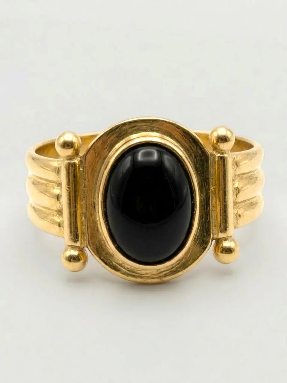 Anillo París Ónix Cabuchón Oro 18k 2